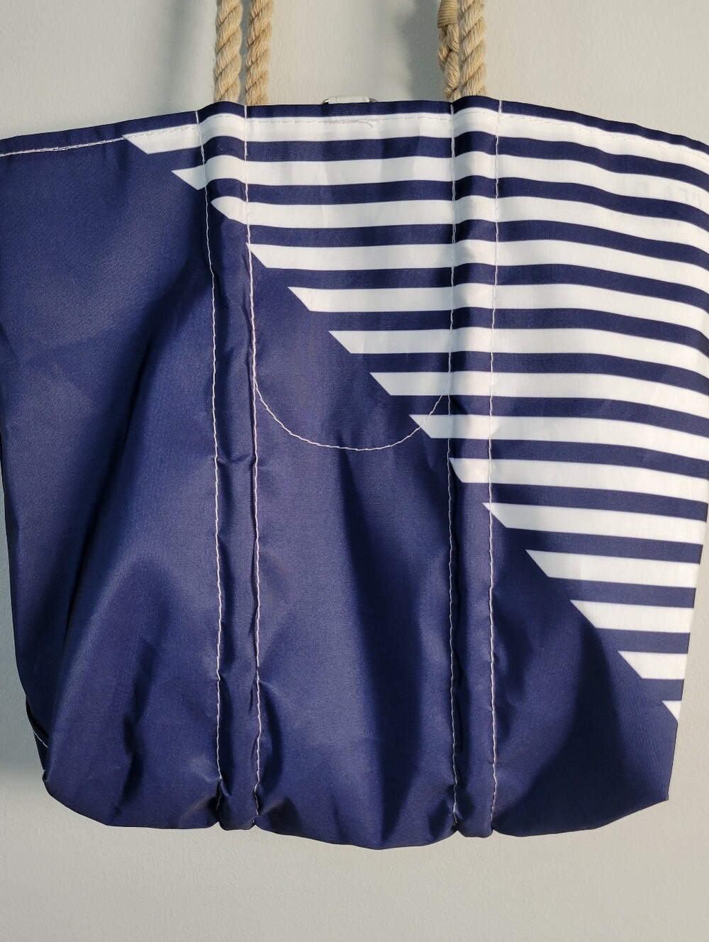 NWT Seabags Of Maine Anchor Stripe Tote Beach Resortwear Old Money Preppy - Picture 6 of 10